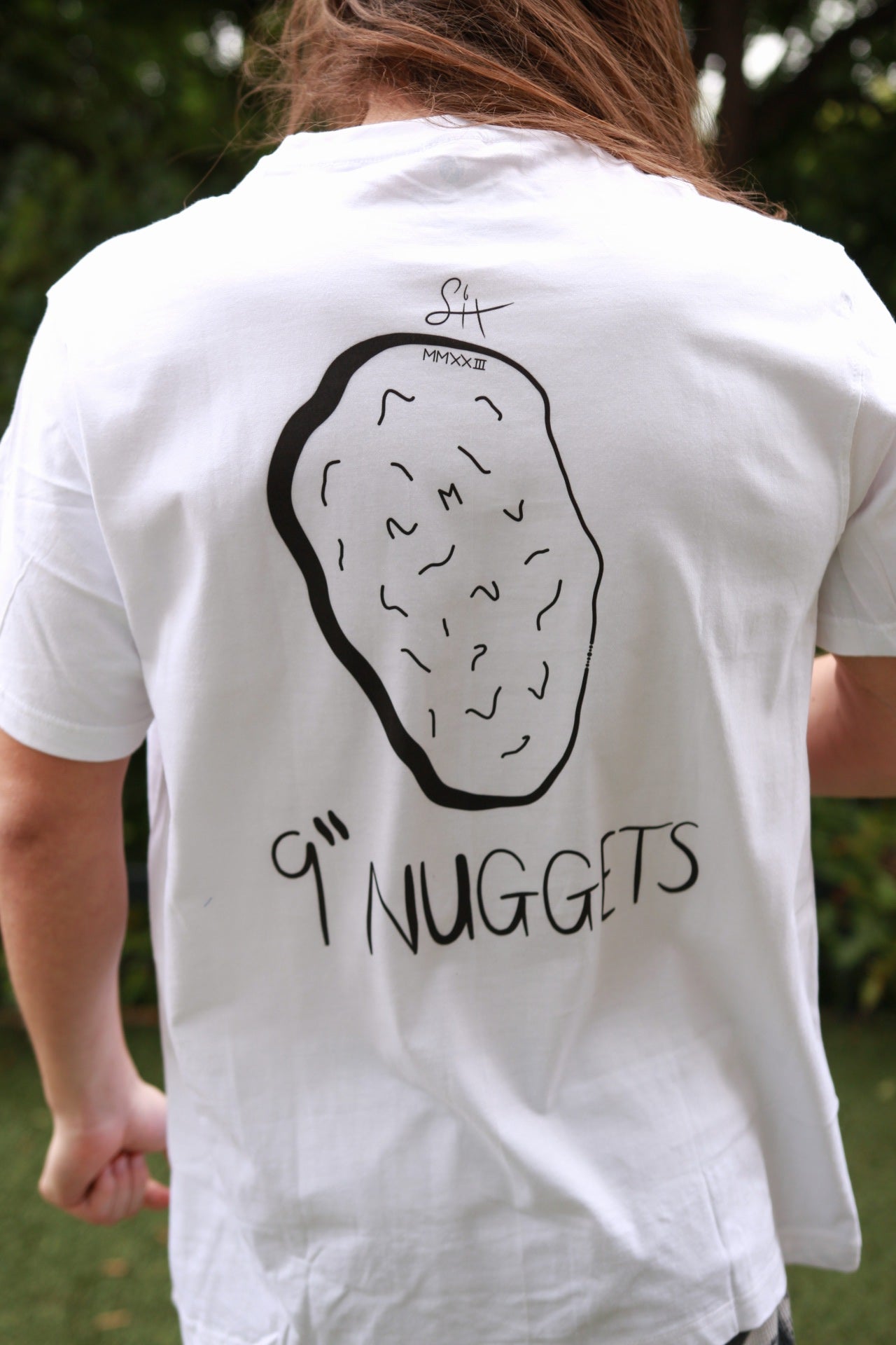 9" Nuggets T (White)