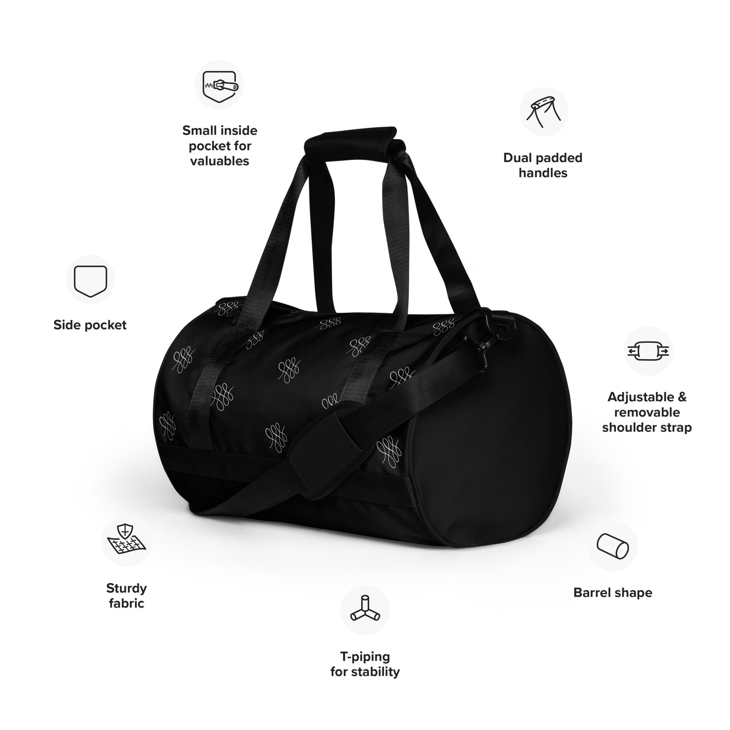 All-over print gym bag