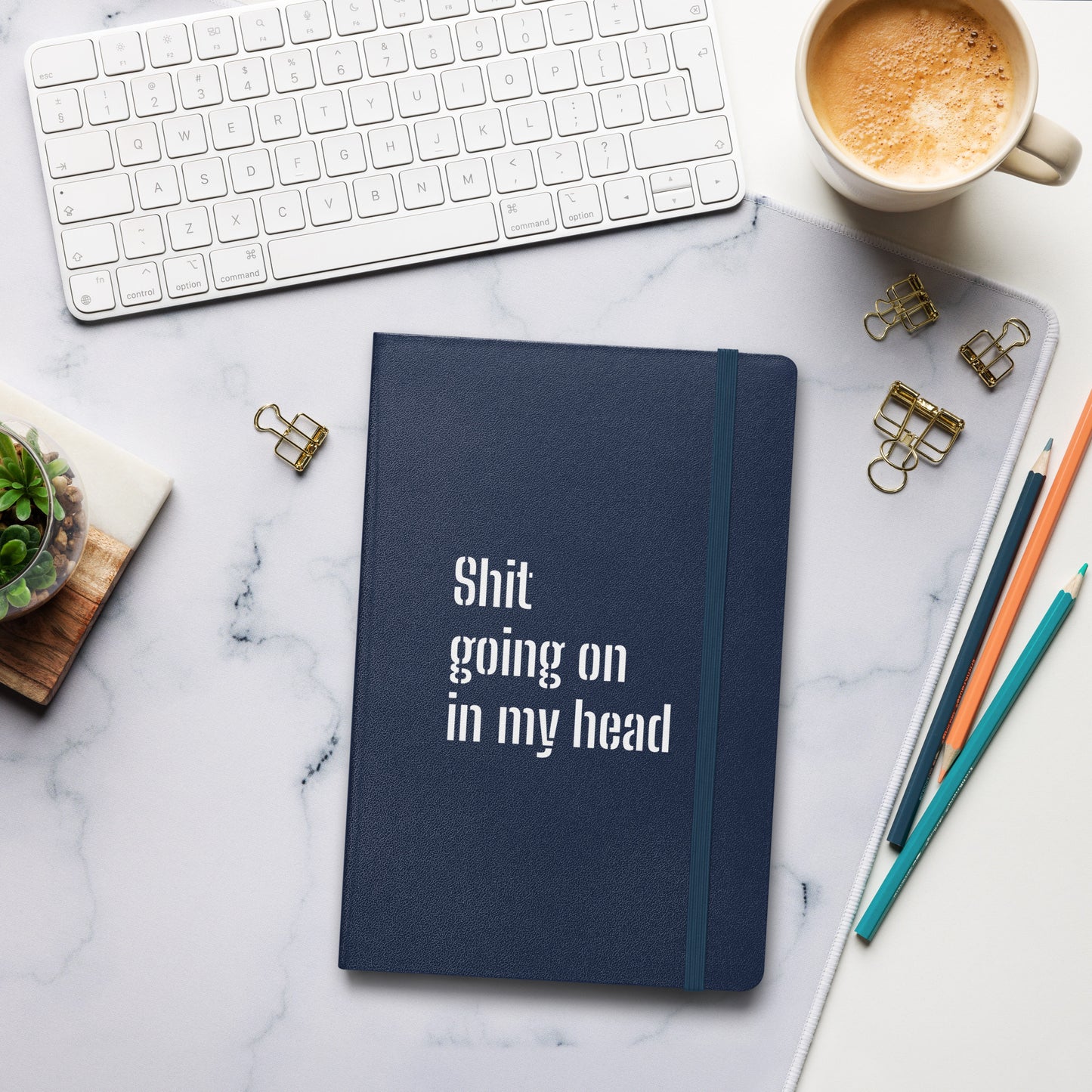 Hardcover bound notebook